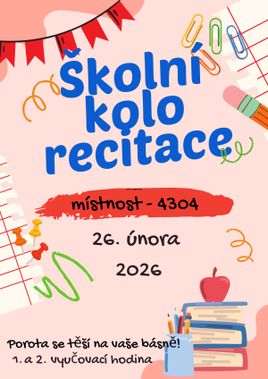 Školní kolo recitační soutěže